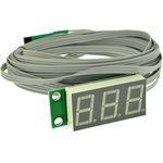 STH0014UR, Встраиваемый цифровой термометр с выносным датчиком (красный индикатор)
