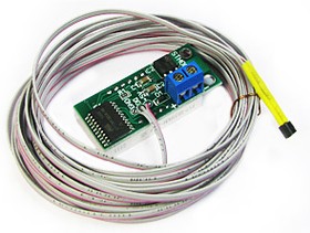 STH0014UW, Встраиваемый цифровой термометр с выносным датчиком ( белый индикатор)