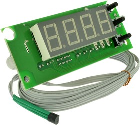 Фото 1/3 STH0024UG-v3, Цифровой встраиваемый термостат с выносным датчиком, зеленый индикатор, версия 3.0
