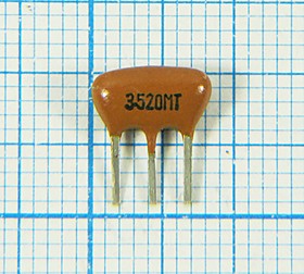 Керамические резонаторы 3.52Гц с тремя выводами, коричневые; №пкер 3520 \C09x5x05P3\\\ \ZTT3,52MT\3P