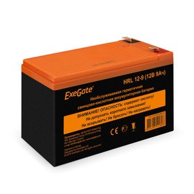 Батарея ExeGate EX285659RUS HRL 12-9 (12V 9Ah 1234W, клеммы F2) | купить в розницу и оптом