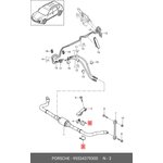 95534379300, Втулка стабилизатора переднего PORSCHE: CAYENNE (2007-2010)