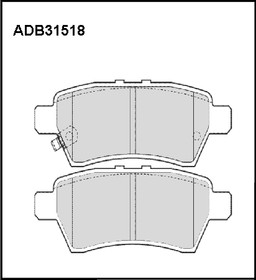 ADB31518, Колодки тормозные дисковые | зад |