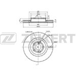 bs-5015, Диск торм. перед. Toyota Avensis (T250) 03-