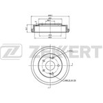 bs-5156 Барабан торм. зад. Honda CR-V I 95- Honda HR-V 00-