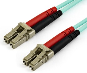 Фото 1/4 A50FBLCLC15, LC to LC Duplex OM3 Multi Mode OM3 Fibre Optic Cable, 50/125μm, Light Blue, 15m