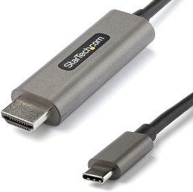 Фото 1/4 CDP2HDMM5MH, USB C to HDMI Adapter Cable, USB C, 1 Supported Display(s) - 4K @ 60Hz