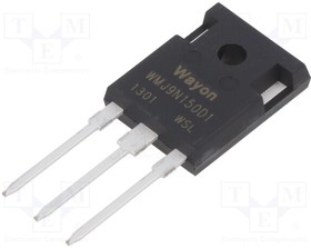 WMJ9N150D1, Transistor: N-MOSFET; WMOS™ D1; unipolar; 1.5kV; 9A; Idm: 36A; 320W