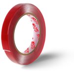 A40222S, лента клейкая! двусторонняя SCH-026 6 mm x 5 m акриловая основа ...