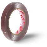 A40225S, лента клейкая! двусторонняя SCH-029 6 mm x 5 m акриловая основа (серая)\