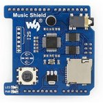 Фото 2/5 Music Shield, Плата расширения для Arduino на основе VS1053B с возможностью записи и воспроизведения Audio