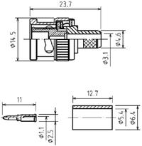 BNC-C58P, Разъем BNC, штекер, RG-58, обжим (Crimp), Китай | купить в ...