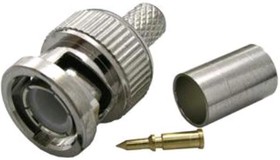 BNC-C59P, Разъем BNC, штекер, RG-59, обжим (Crimp)