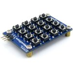 Фото 3/5 AD Keypad, Клавиатура для Arduino проектов, 16 кнопок (матрица 4х4) с одним аналоговым выходом
