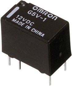 Фото 1/5 G5V1 12DC, Реле 1 переключ. 12VDC, 0,5A/125VAC SPDT