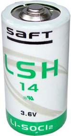 Фото 1/3 LSH14 (А343/LR14/C), Элемент питания литиевый 5800mAh, 26х50.4(1шт) 3.6В, высокотоковый