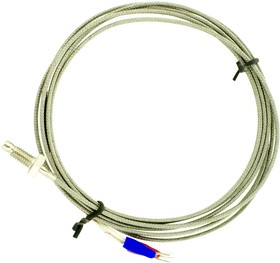 TC-K-TYPE-2M-17mm-M6 (0..+400°C), Термопара тип К, длина кабеля 2м, рабочая часть "гильза 17х5мм", Smartmodule | купить в розницу и оптом