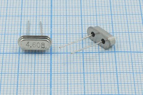 Кварцевый резонатор 4608 кГц, корпус HC49S3, S, точность настройки 30 ppm, 1 гармоника, (4.608)