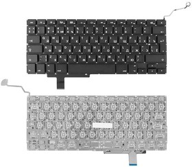 Фото 1/2 Клавиатура для ноутбука Apple Macbook A1297 черная, большой Enter