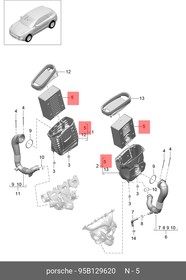 95B.129.620, Фильтр воздушный PORSCHE Macan (14-) OE