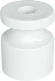 Изолятор универсальный пластиковый, цвет - белый GE30025-01