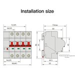 ZCB-SC-1P16, Выключатель автоматический MOES Zigbee circuit breaker 1P 16A