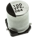 EEEFK1V101AP, Cap Aluminum Lytic 100uF 35V 20% (8 X 10.2mm) SMD 600mA 2000h 105C ...