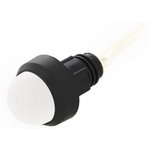 LW-D20-230AC, Индикат.лампа: LED, выпуклый, 230ВAC, Отв: d13мм, IP40, пластик