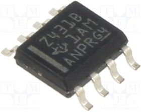 Фото 1/2 TL431BID, V-Ref Adjustable 2.495V to 36V 100mA Automotive 8-Pin SOIC Tube