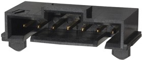 Фото 1/2 15-91-2105, Pin Header, Wire-to-Board, 2.54 мм, 1 ряд(-ов), 10 контакт(-ов), Surface Mount Right Angle
