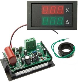 YB4835-LED 80-300V 100A, Вольтамперметр YB4835-LED 80-300V, 100 А, цифровой однофазный
