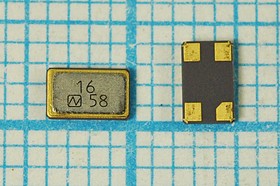Кварцевый резонатор 16000 кГц, корпус SMD04025C4, нагрузочная емкость 9 пФ, точность настройки 10 ppm, марка NX4025DA, 1 гармоника