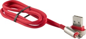 Фото 1/4 Дата-Кабель Red Line Loop USB - Micro USB, красный