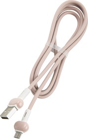 Фото 1/6 Дата-Кабель Red Line Candy USB - Micro USB, розовый