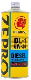 Фото 1/5 Масло моторное IDEMITSU Zepro Diesel DL-1 5W-30 полусинтетическое 1 л 2156-001