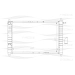 KK0135, Радиатор системы охлаждения DAEWOO: MATIZ (KLYA) 0.8i 03/01- (МКПП)