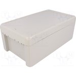 B 221309 ABS 7035, Plastic Enclosure Bocube 125x231x90mm Light Grey ABS IP66 / IP68