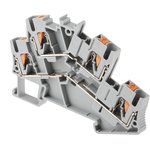3209604, PTTBS 2.5 Series Grey Double Level Terminal Block, 0.14 4mm² ...