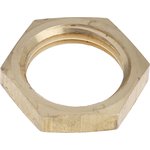 1/2 BSPP Brass Locknut for Use with Temperature Sensor, RoHS Compliant Standard