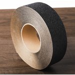 Black Polypropylene 18.3m Hazard Tape, 0.05mm Thickness