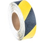 Black/Yellow Polyethylene 18.3m Hazard Tape, 0.05mm Thickness