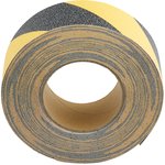 Black/Yellow Polyethylene 18.3m Hazard Tape, 0.05mm Thickness