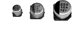 25LZ101MLC6,3X7,7EC, Конденсатор электролитический SMD 100мкФ 25В 6,3x7,7мм
