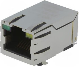 Фото 1/4 J3011G21DNL, Modular Connectors / Ethernet Connectors SMT 1X1 TAB UP 4CORE