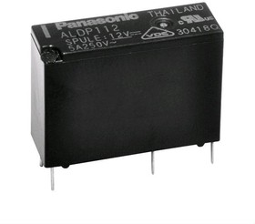 Фото 1/4 ALDP105, PCB Mount Non-Latching Relay, 5V dc Coil, 40mA Switching Current, SPST