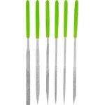 158317, Набор надфилей алмазных, 140х50х3, 6 шт.