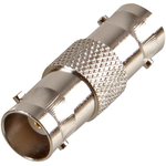 RW1-021, BNC Socket To BNC Socket Adaptor, 75 ohm, Nickel Plated Brass Body