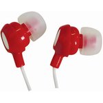 PSG08475, In Ear Earphones with Digital Stereo Sound - Red & Black