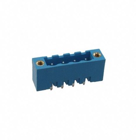 TBP01R2W-508-04BE, Pluggable Terminal Blocks Terminal block, pluggable, w screw lock, 5.08, receptical, 4 pole, blue