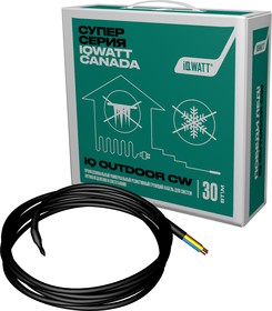 Греющий кабель для систем антиобледенения и снеготаяния IQ OUTDOOR CW - 30m (0.9 кВт ч)